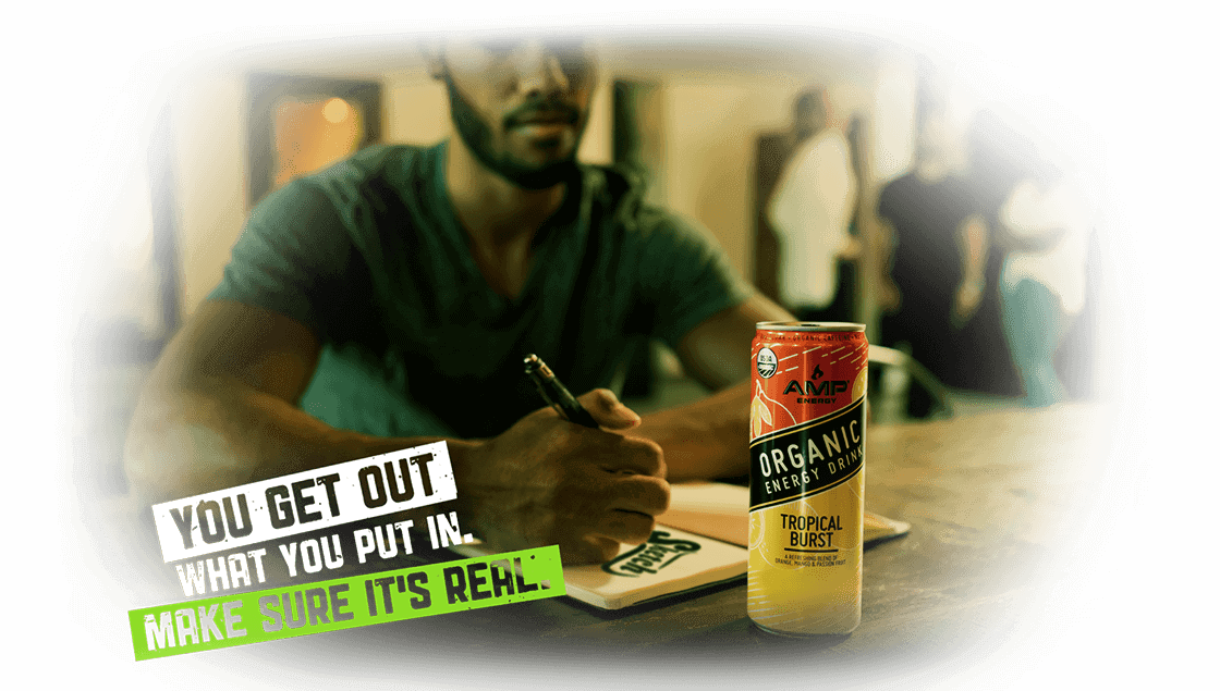 Stay Up On Amp Energy® Organic - Amp Organic Energy Drink (1120x635), Png Download