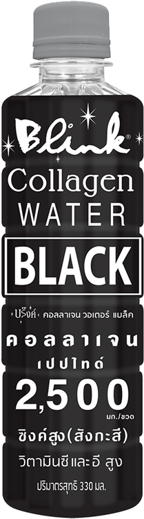 60 Collagen Water Black 2500 - Water (248x890), Png Download