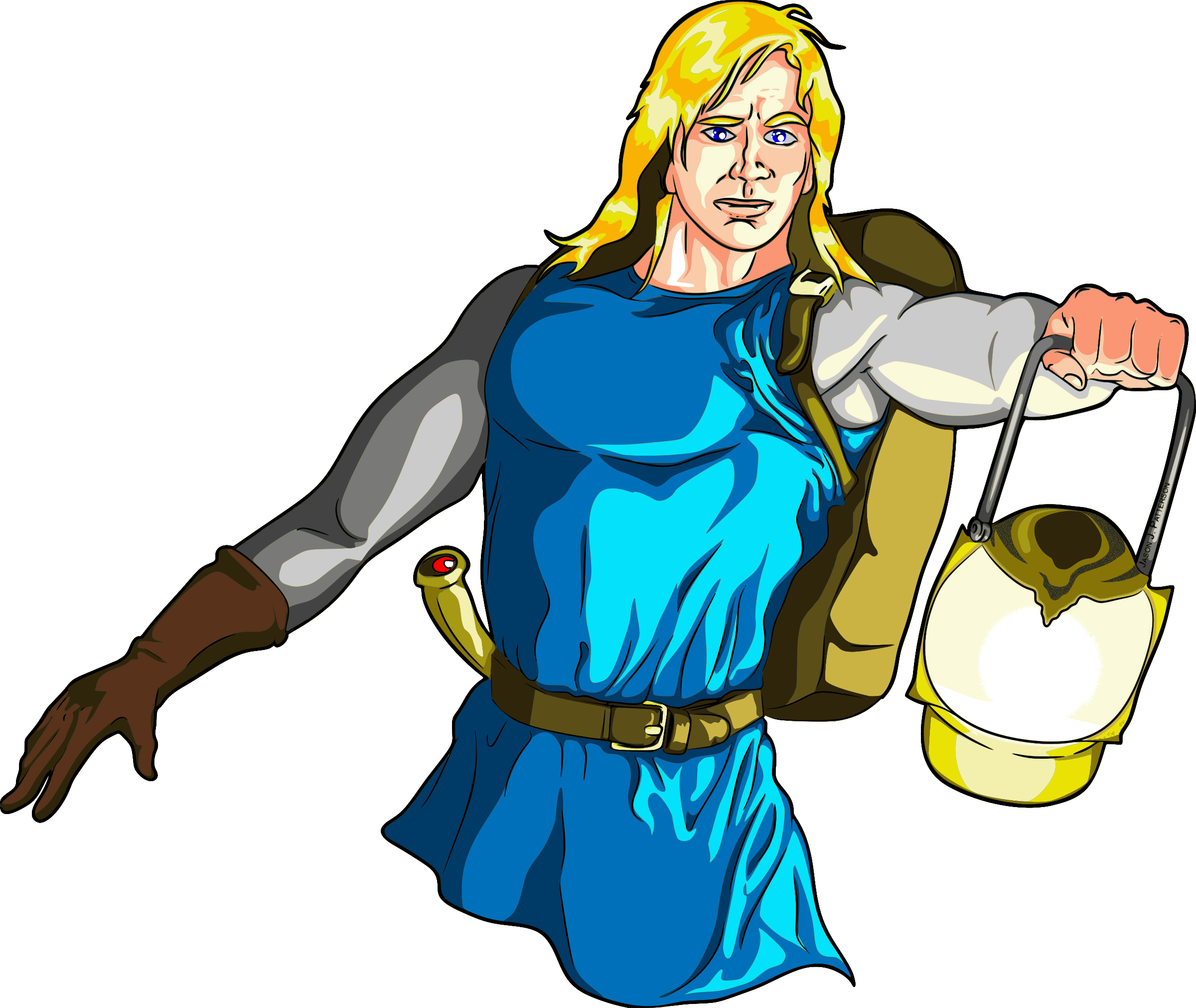 This Free Icons Png Design Of Blonde Male Medieval (2400x2022), Png Download