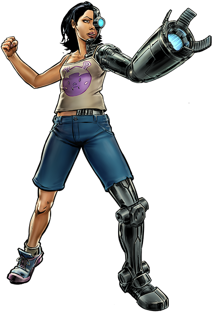 Death Locket Hero Portrait Art - Marvel Avengers Alliance Characters (427x630), Png Download