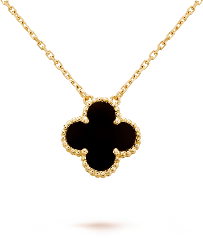 Van Cleef Alhambra Necklace Green (1024x1024), Png Download