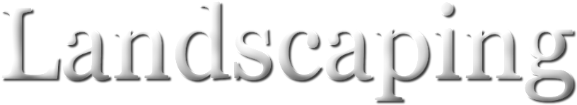 Landscaping Logo Whitesmall2 - Graphic Design (1000x347), Png Download