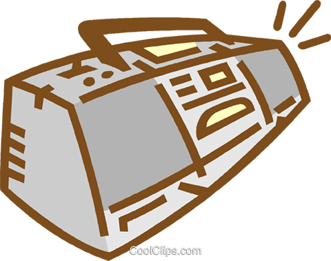 Ghetto Blaster Royalty Free Vector Clip Art Illustration - Clip Art (480x378), Png Download