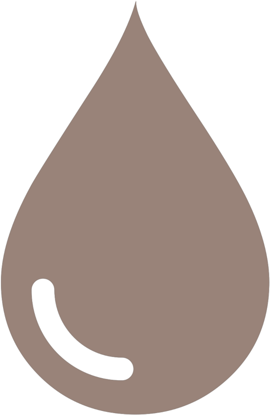 Water Drop Icon Gray - Population Parisienne (1000x1000), Png Download