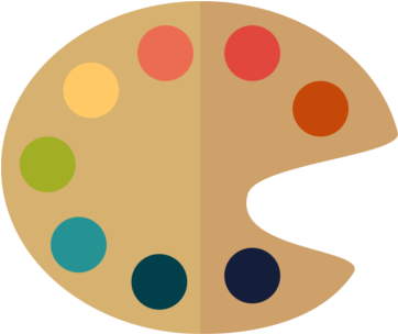 Art Supplies Manly - Colour Palette Transparent (361x350), Png Download
