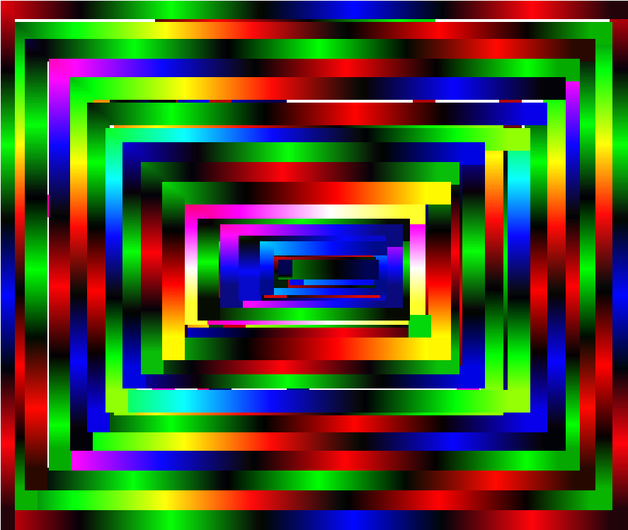 Rainbow - Neon (886x1268), Png Download