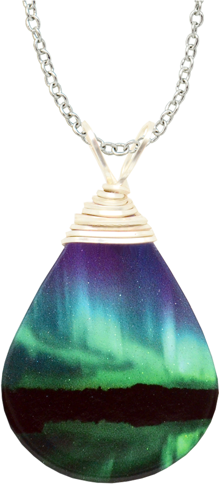 Candelabra - D'ears Women's Northern Lights Necklace (1000x1000), Png Download