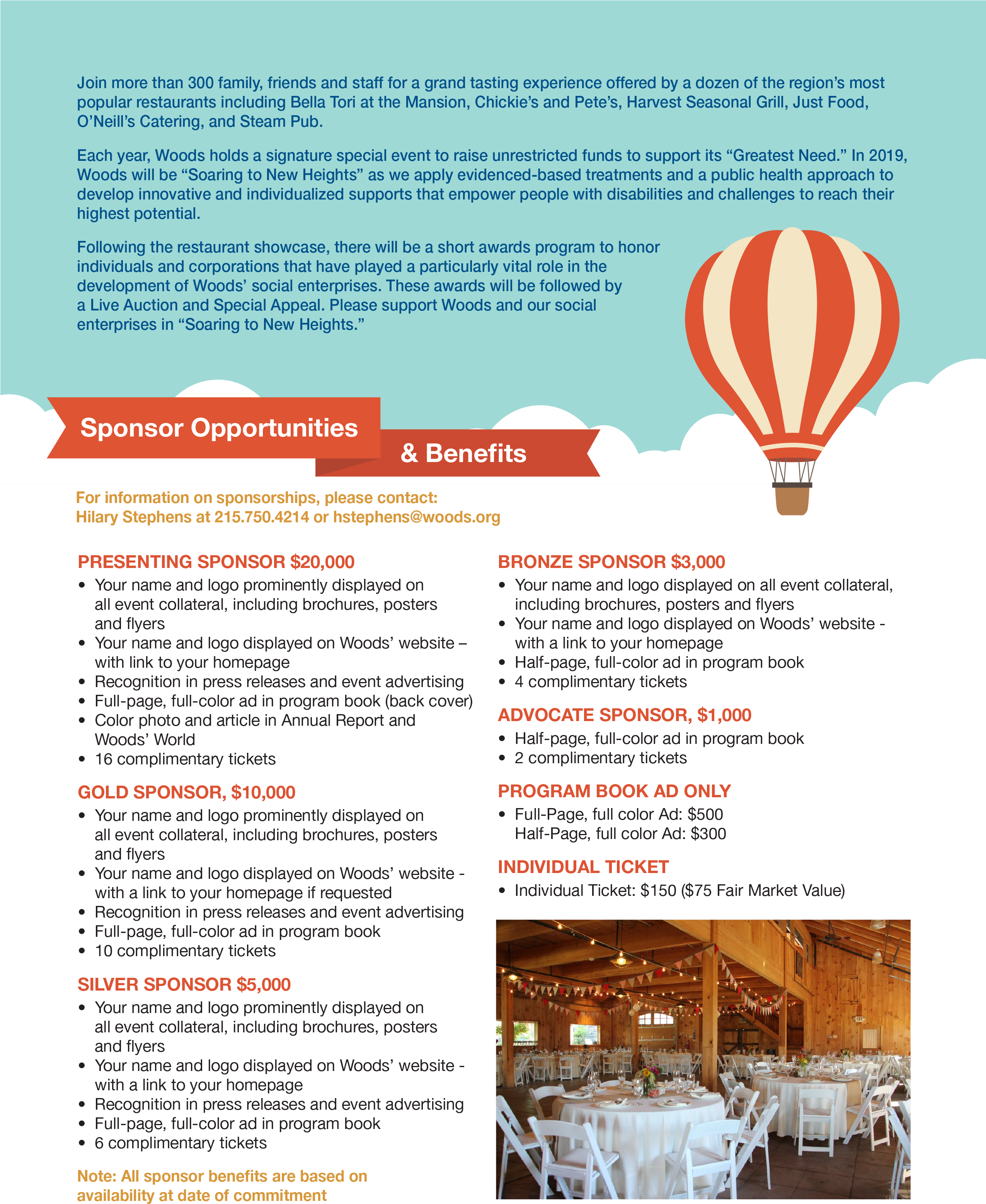 Sponsor The Woods Fête And Fundraiser - Fundraising (2550x3122), Png Download