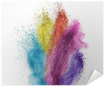 Color Powder Explosion Isolated On White Poster • Pixers® - Book Of G.l.a.m.: Finding Your Soul (400x400), Png Download