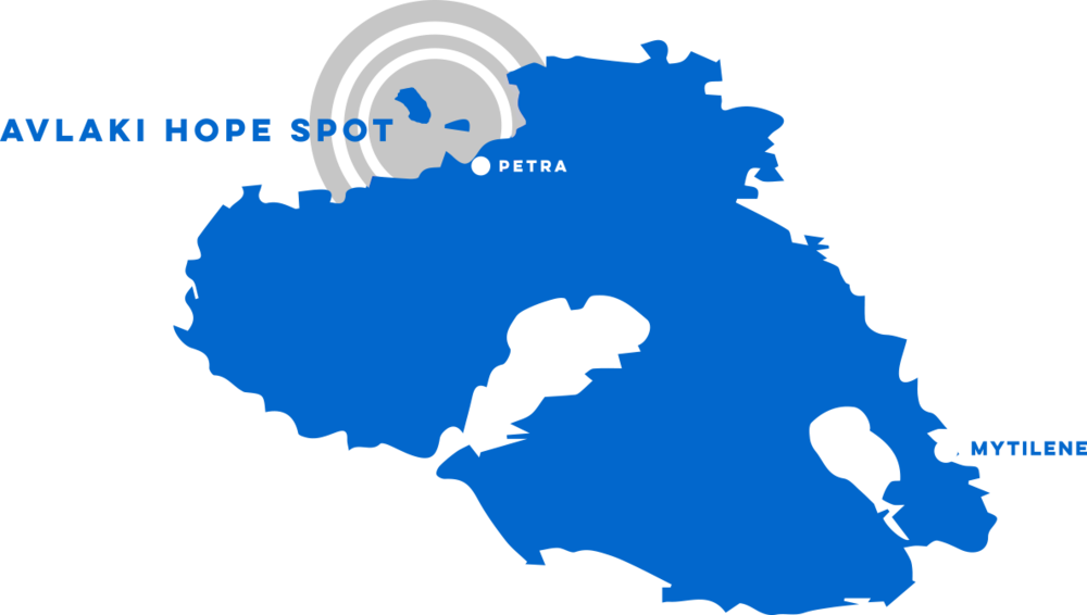 Map Hope Spot - Lesvos Vector (1000x566), Png Download