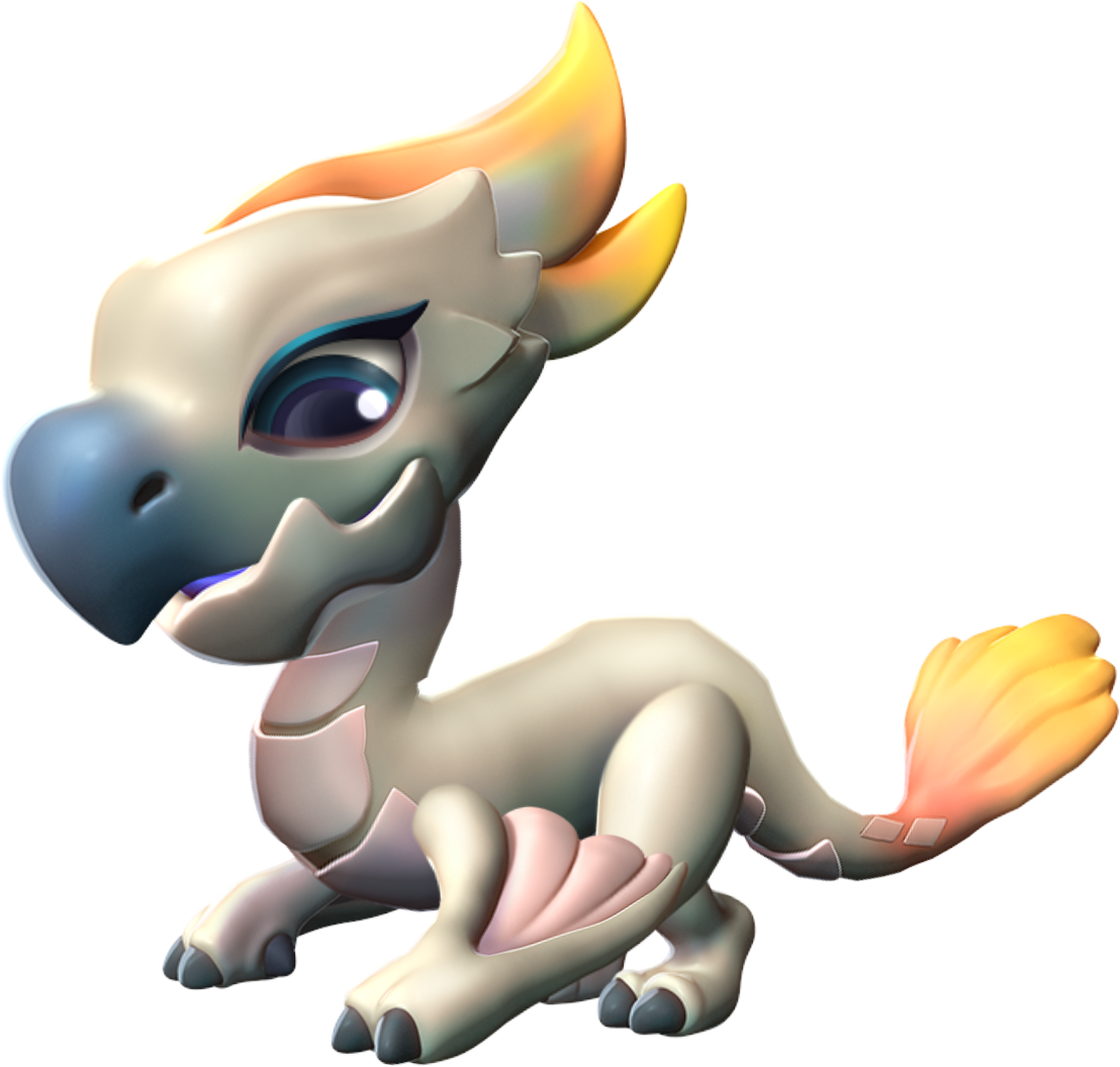 Cockatoo Dragon Baby - Dragon Mania Legends Cockatoo Dragon (1108x1056), Png Download