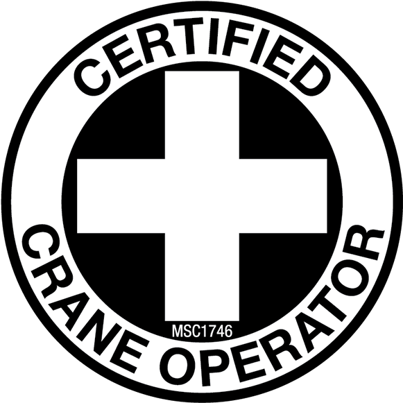 Certified Crane Operator Hard Hat Emblem - Logo Taekwondo Itf Png (600x600), Png Download