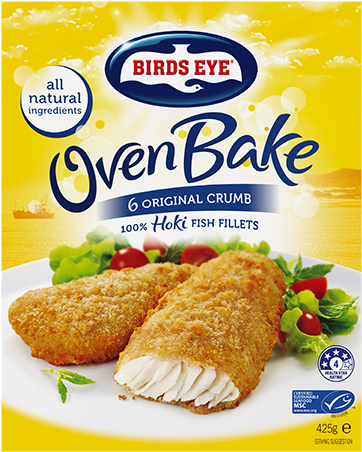 Oven Bake Original - Birds Eye Crumbed Fish (560x460), Png Download