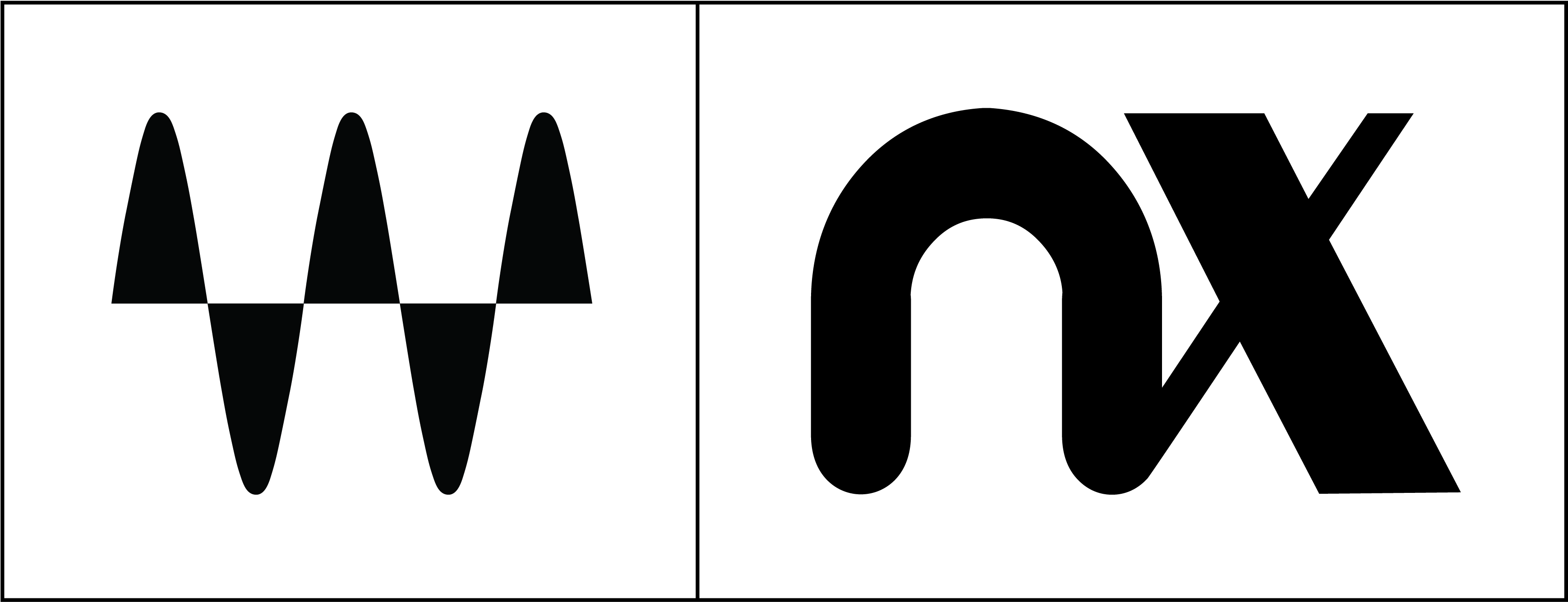 Download Waves Nx Logo Black - Nx Logo (3751x2084), Png Download