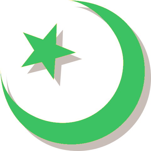 Icon Download Islamic - Muslim Symbol Green Png (500x500), Png Download