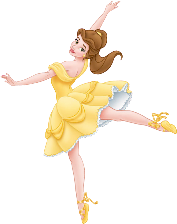 Ballerina Clipart Belle - Disney Princess Belle Ballerina (600x750), Png Download