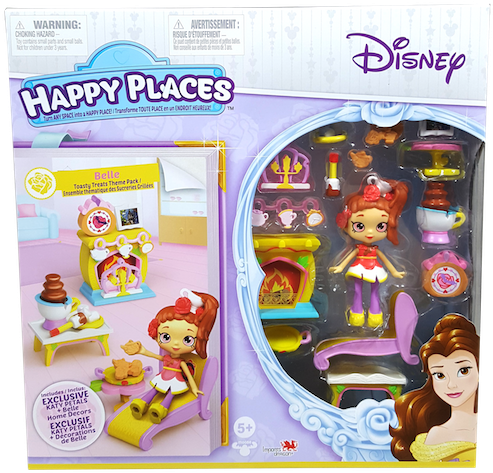 Shopkins Happy Places Disney Belle Toasty Treats Theme - Assortment - Happy Places Shopkins Season 3 Doll Single (500x500), Png Download