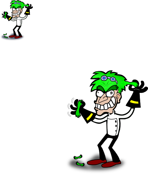 Mad Scientist Clipart (510x599), Png Download