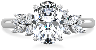 Blythe Oval Cut Engagement Ring - Engagement Ring (350x350), Png Download
