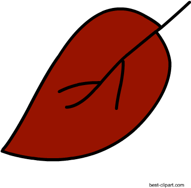 Red Fall Leaf, Cute Free Clip Art Image - Clip Art (450x450), Png Download