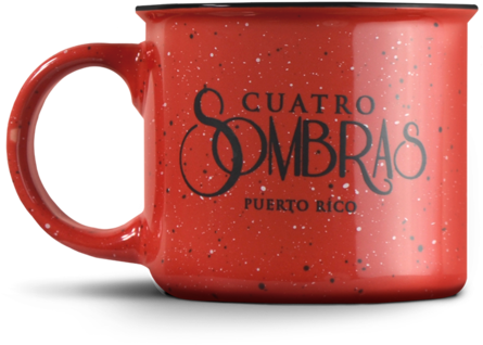 Cuatro Sombras Red Mug - Café Cuatro Sombras (600x539), Png Download