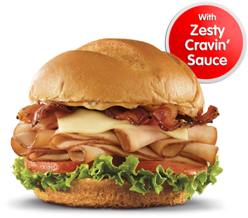 Arby's Roast Chicken Club Sandwich - Arbys Roast Chicken Club (360x340), Png Download