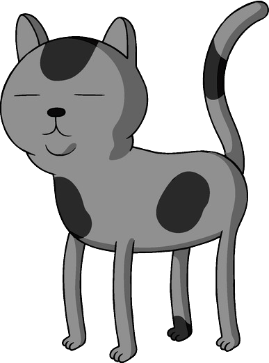 Officer Meow - Hora De Aventura Gato (387x522), Png Download