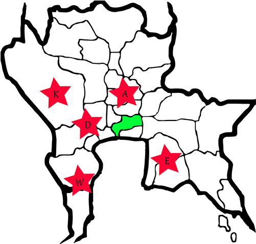 Map Central Thailand (520x520), Png Download