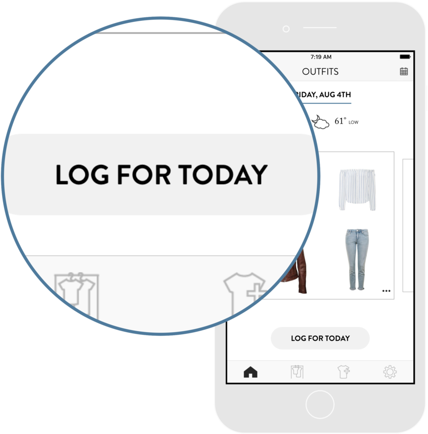 Log Your Outfit Each Day To Improve Your - Clothing (1000x1000), Png Download