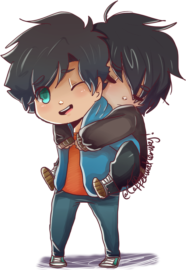 Nico - Percy Jackson Fan Art Chibi (849x888), Png Download