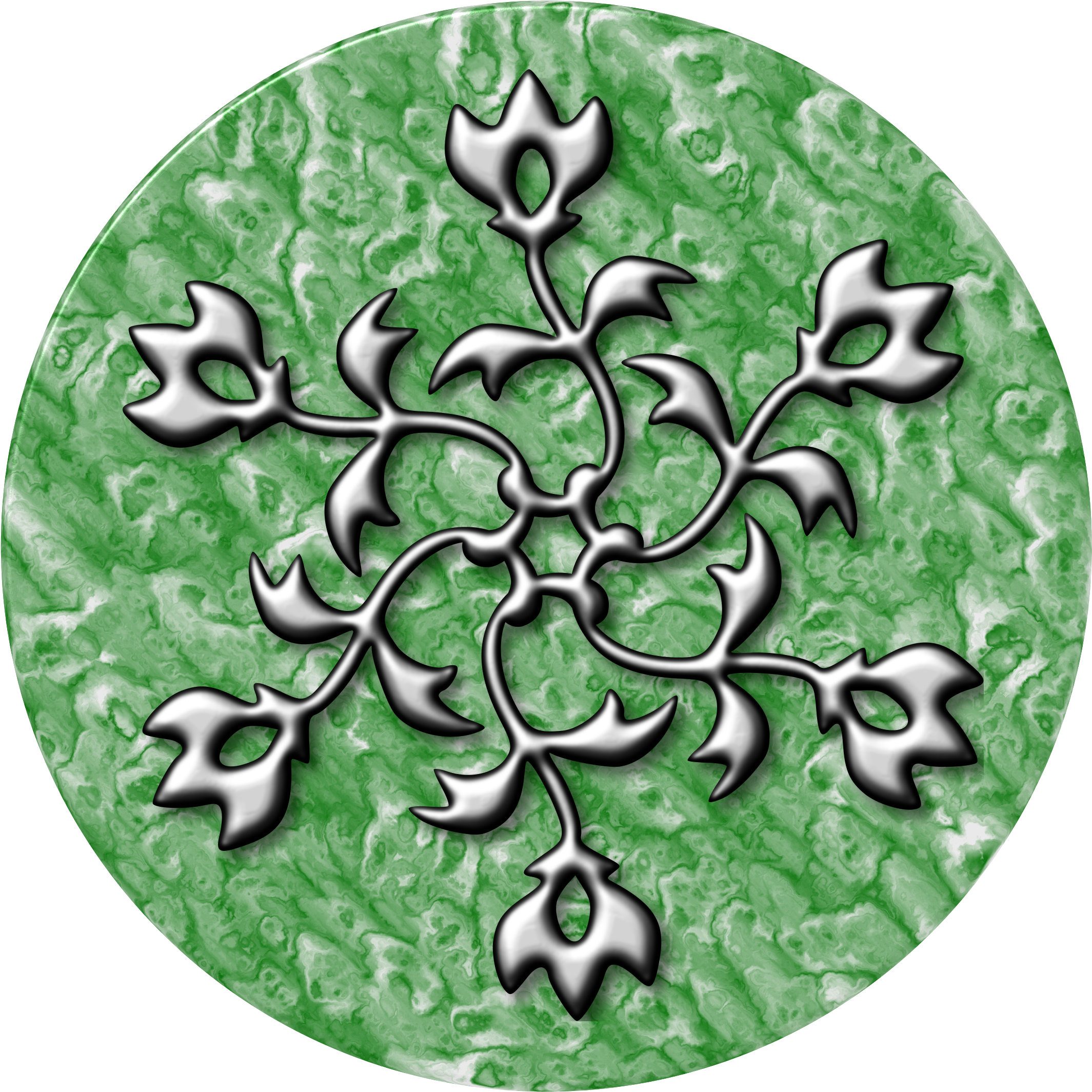 This Free Icons Png Design Of Silver Design On Jade (2171x2400), Png Download