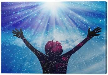 Young Man Worship And Praise To God Canvas Print • - Praise (400x400), Png Download