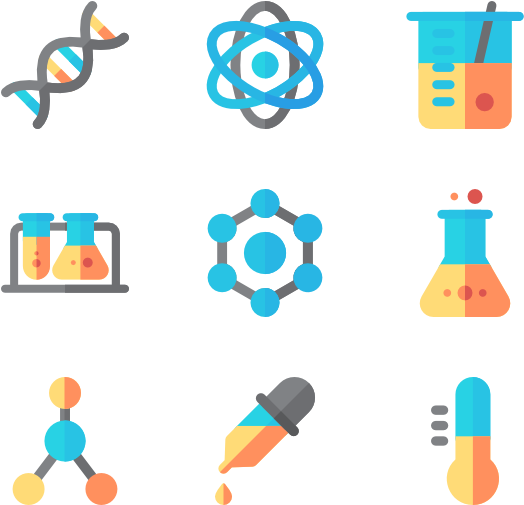 Chemistry 50 Icons - Chemistry Icon Pack Png (600x564), Png Download