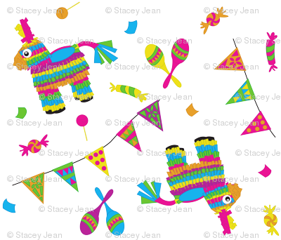 Pinata Flag Confetti - Piñata (400x342), Png Download