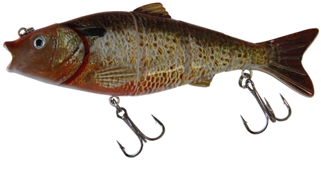 Hard Multi Jointed Bluegill Swimbait Fishing Lure - Perch (500x295), Png Download