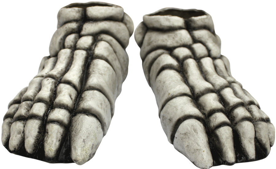 Skeleton Feet White - Ghoulish Productions Adult Skeleton Feet White (900x552), Png Download