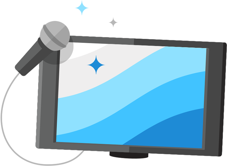 Singer Clipart Videoke Machine - Karaoke Tv Clip Art (800x800), Png Download