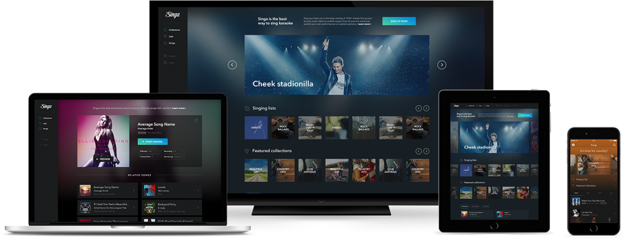 Finland's 'spotify Of Karaoke' Raise €1 - Singa App (1280x497), Png Download