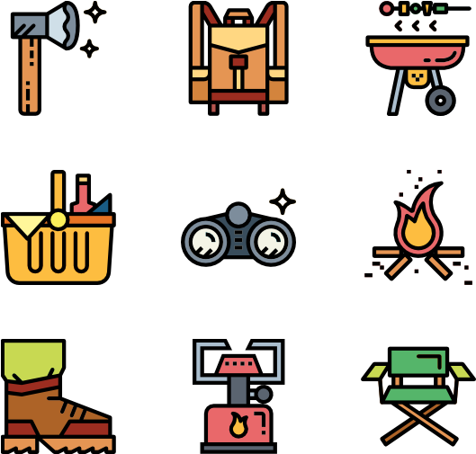Camping 36 Icons - Concert Icon Png (600x564), Png Download