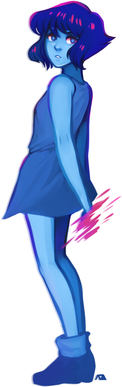 Clothing Vertebrate Cobalt Blue Fictional Character - Aesthetics (972x1570), Png Download
