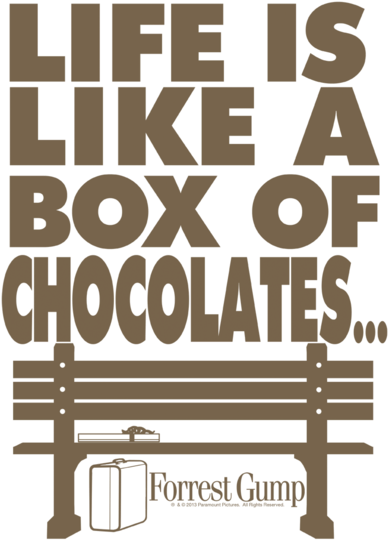 Forrest Gump Life Youth T Shirt - T Shirts Forrest Gump (400x551), Png Download