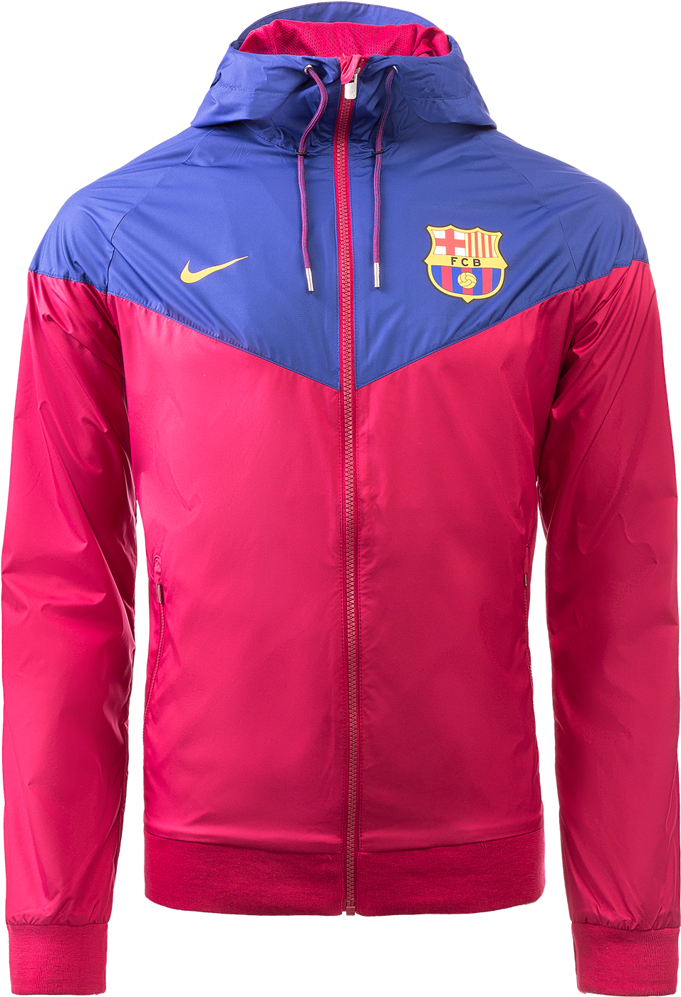 Fc Barcelona Nsw Authentic Woven Windrunner - Barcelona Windrunner Red And Blue (1600x1600), Png Download