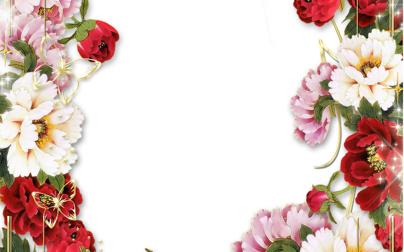 Transparent Gold Png Frame With Flowers Crafting Floral - Marcos Para Fotos El Dia De La Madre (1368x855), Png Download