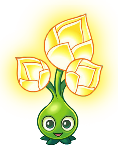 Gold Bloom - Plants Vs Zombies 2 Bonitas Plantas (385x479), Png Download