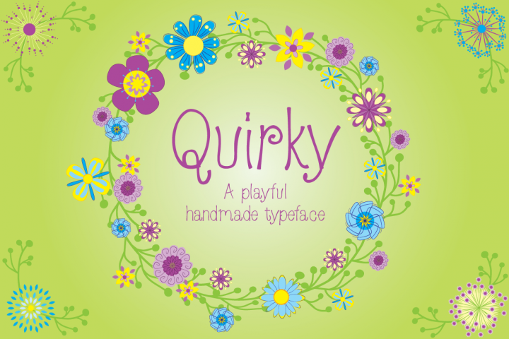 Quirky Font And Flowers (png) By Runderella Designs - Illustration (720x480), Png Download