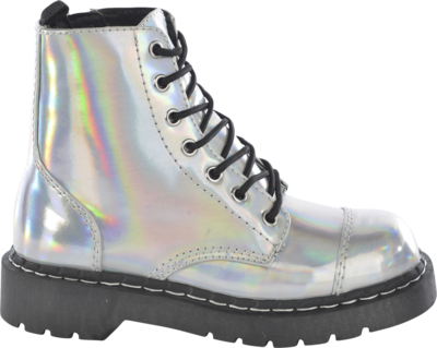 Metallic Combat Boots Are Extremely Unique, And People - Costume Rum Pum Pum Pum (400x319), Png Download
