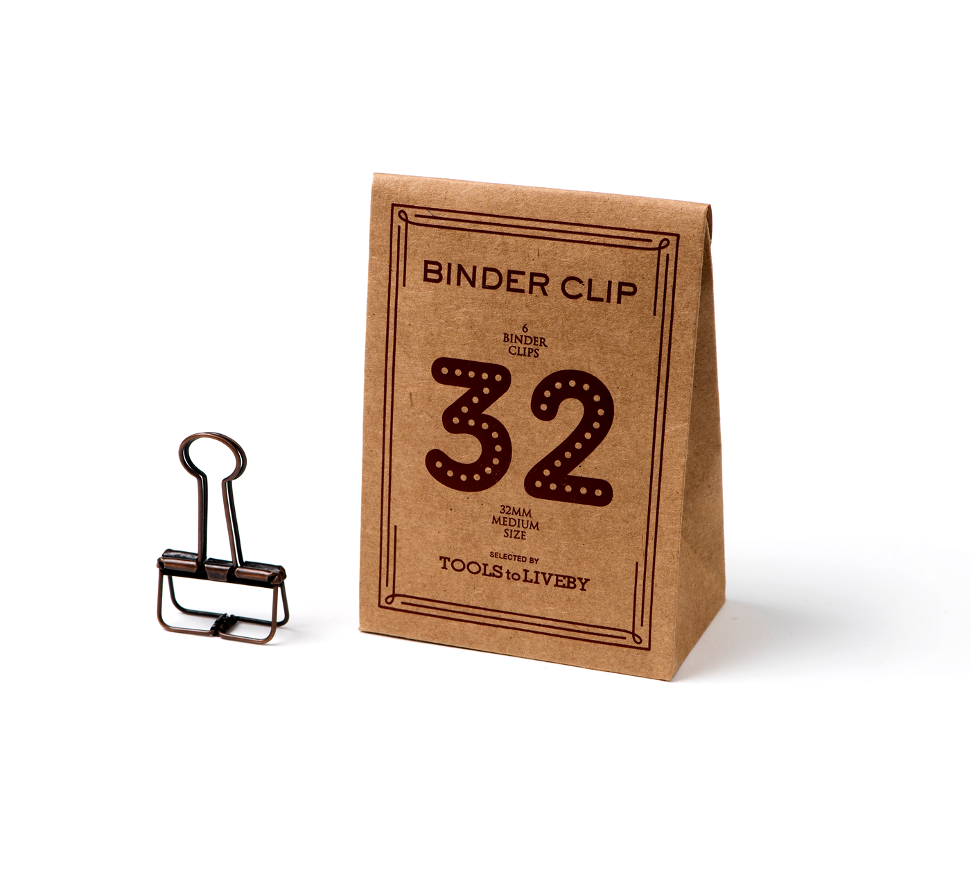 32 Binder Clips - Bronze (1400x1500), Png Download