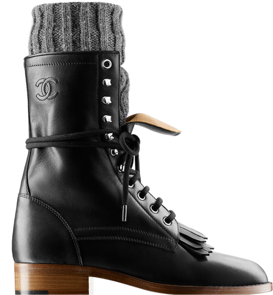 Calfskin Combat Boots With - Boot (846x1080), Png Download