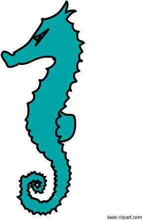 Sea Horse Free Marine Animal Clipart - Animal (450x450), Png Download