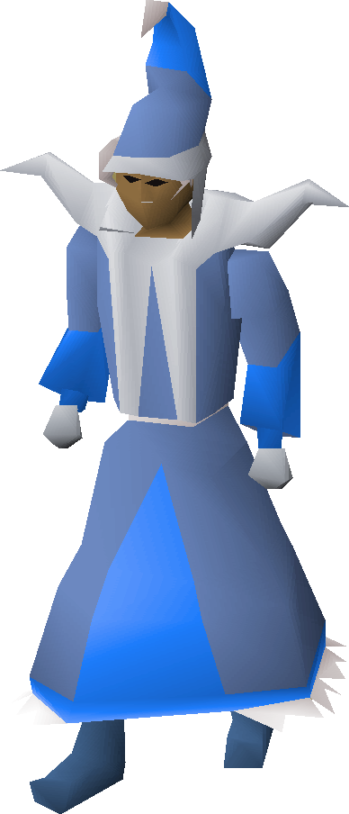 Blue Mystic Robes Equipped - Runescape Mystic Robes (388x904), Png Download